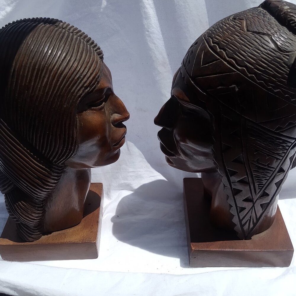 Aztec wooden sculptures